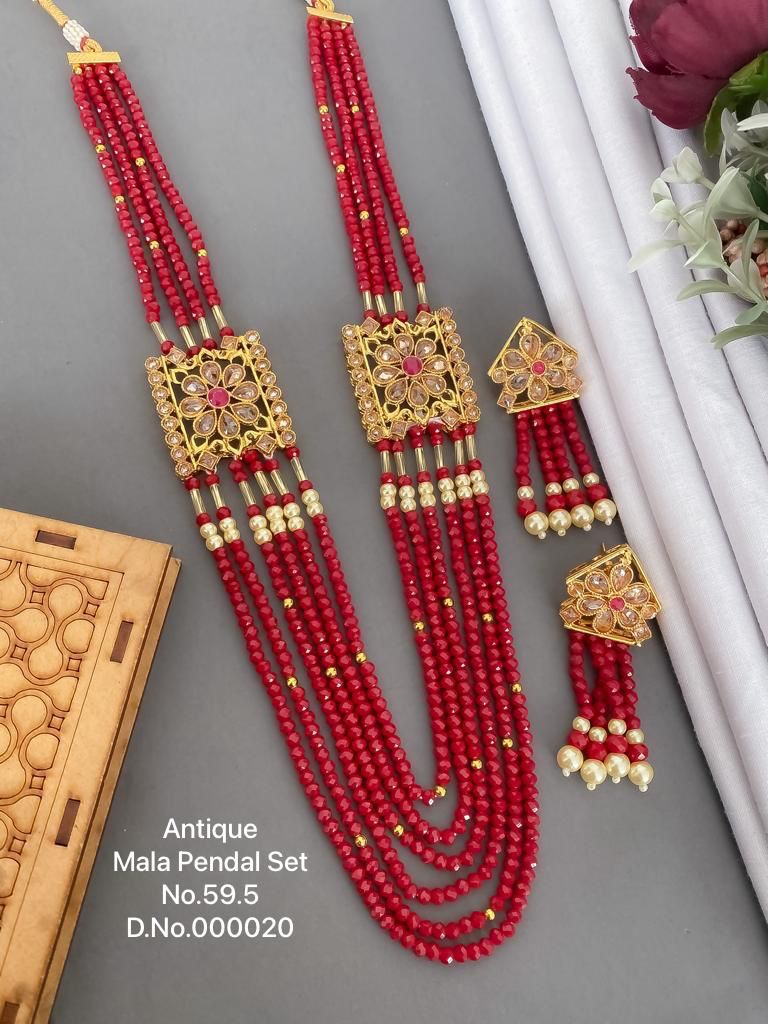 595 AN Designer Antique Mala Pendant Wholesale Price In Surat
